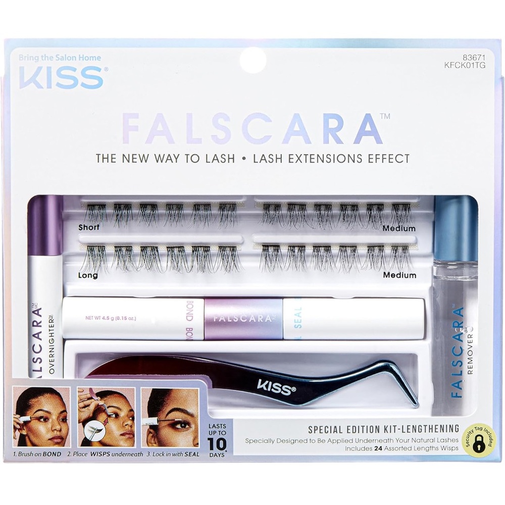 KISS Falscara Special Edition Kit Lengthening 24 Asst Lashes - Picture 2 of 6